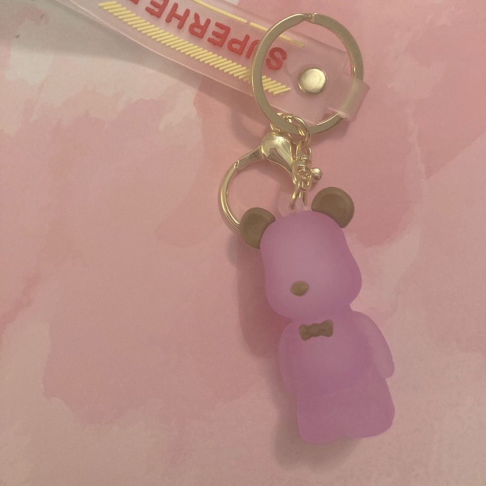 NEW: Purple Bear Purse Charm
